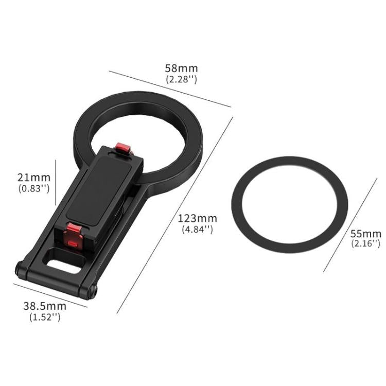 Multifunctional Magnetic Quick Release Base Bracket Expansion, For Insta360 Go 3 / 3S, For Go Pro HERO13 Black, For DJI Action 5 Pro / 4 / 3 / 2, For 1/4 Screw Hole