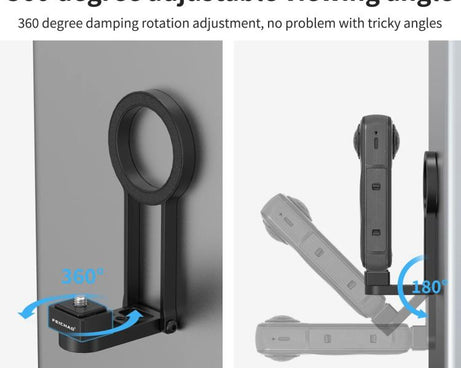 Multifunctional Magnetic Quick Release Base Bracket Expansion, For Insta360 Go 3 / 3S, For Go Pro HERO13 Black, For DJI Action 5 Pro / 4 / 3 / 2, For 1/4 Screw Hole