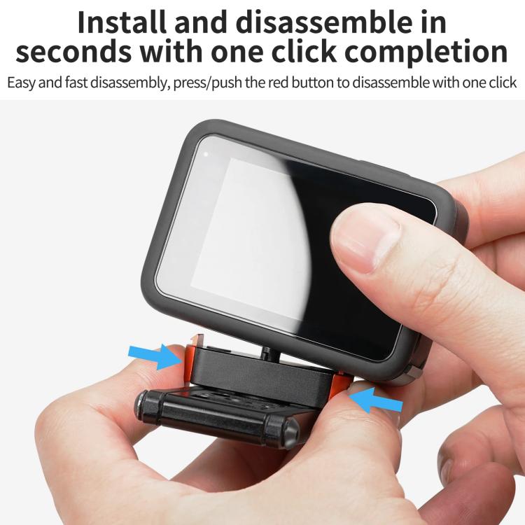 Multifunctional Magnetic Quick Release Base Bracket Expansion, For Insta360 Go 3 / 3S, For Go Pro HERO13 Black, For DJI Action 5 Pro / 4 / 3 / 2, For 1/4 Screw Hole