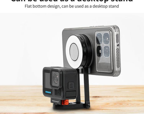 Multifunctional Magnetic Quick Release Base Bracket Expansion, For Insta360 Go 3 / 3S, For Go Pro HERO13 Black, For DJI Action 5 Pro / 4 / 3 / 2, For 1/4 Screw Hole