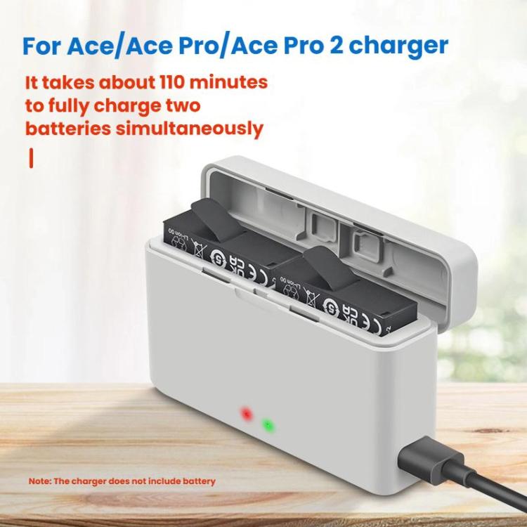 For Insta360 Ace Pro 2/Ace Pro/Ace YX Dual-Slot Fast Charger Battery Charging Station, YX