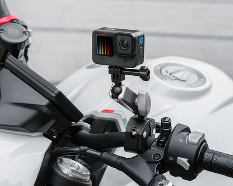 For GoPro / DJI / Insta 360 Action Cameras Cycling Bracket Bike Motorcycle Handlebar Mount, Standard 5 In 1, With 15cm Extension Rod