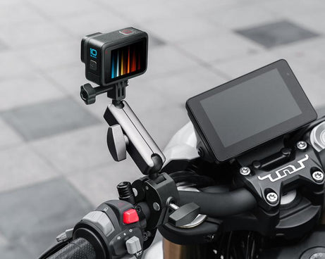 For GoPro / DJI / Insta 360 Action Cameras Cycling Bracket Bike Motorcycle Handlebar Mount, Standard 5 In 1, With 15cm Extension Rod