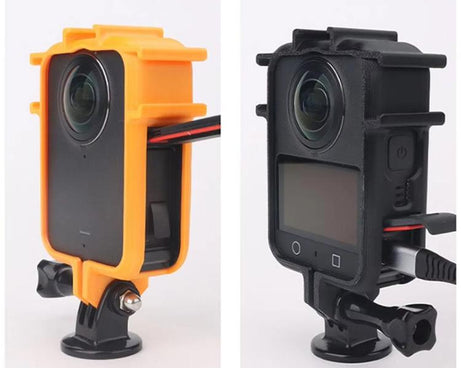 For DJI Osmo 360 Camera CQT Expansion Frame Anti-Scratch & Shockproof Protector, Ordinary Black, Ordinary Orange, Cold Shoe Black, Cold Shoe Orange