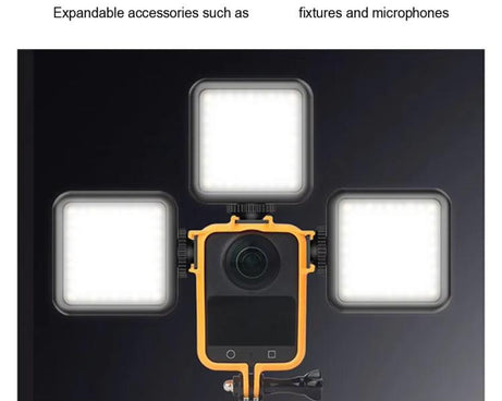 For DJI Osmo 360 Camera CQT Expansion Frame Anti-Scratch & Shockproof Protector, Ordinary Black, Ordinary Orange, Cold Shoe Black, Cold Shoe Orange
