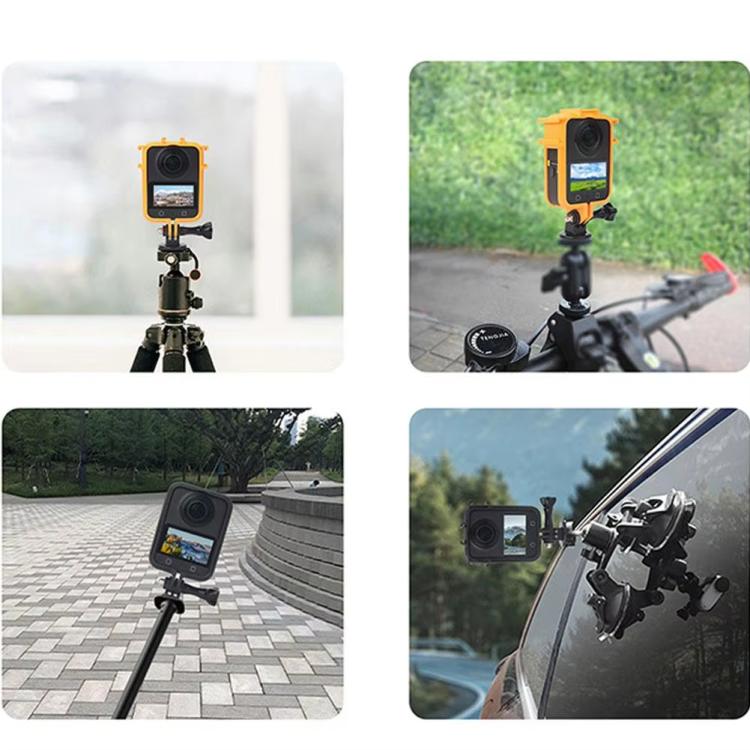 For DJI Osmo 360 Camera CQT Expansion Frame Anti-Scratch & Shockproof Protector, Ordinary Black, Ordinary Orange, Cold Shoe Black, Cold Shoe Orange