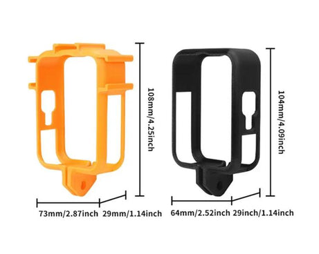 For DJI Osmo 360 Camera CQT Expansion Frame Anti-Scratch & Shockproof Protector, Ordinary Black, Ordinary Orange, Cold Shoe Black, Cold Shoe Orange