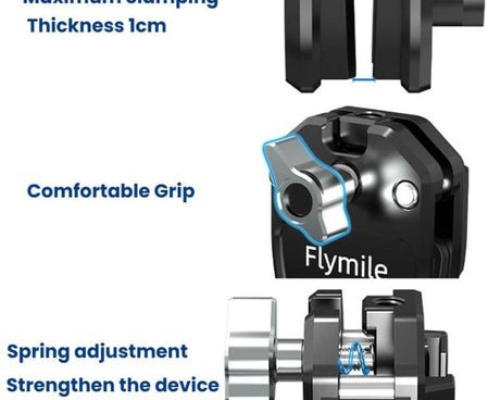 Sports Camera Motorcycle Windshield Mounting Clamp