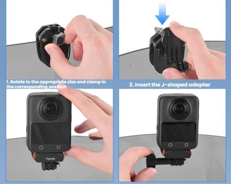 Sports Camera Motorcycle Windshield Mounting Clamp