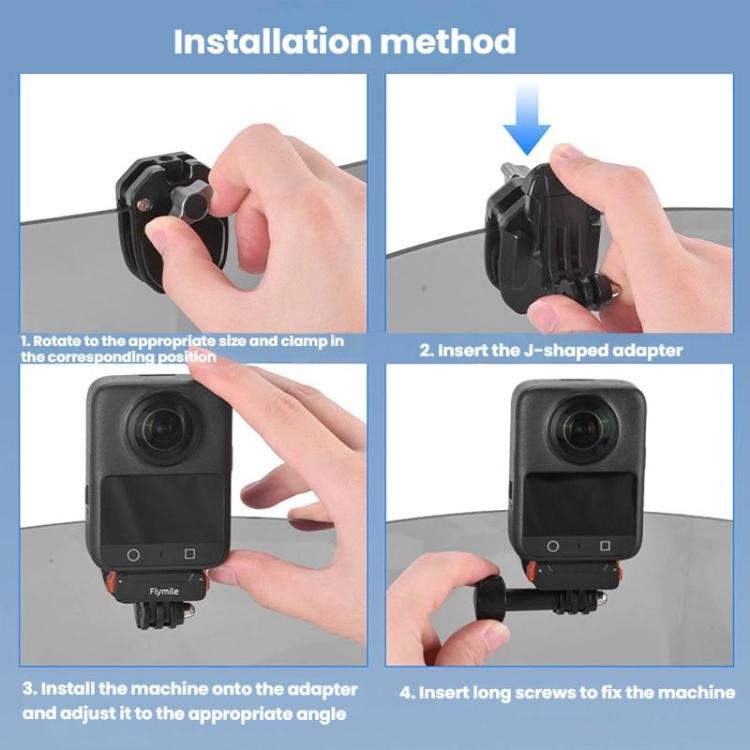 Sports Camera Motorcycle Windshield Mounting Clamp