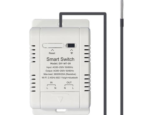 DIY-WT-09 20A Temperature Switch Smart Thermostat, Compatible With Google / Alexa / Yandex Alice / IFTTT