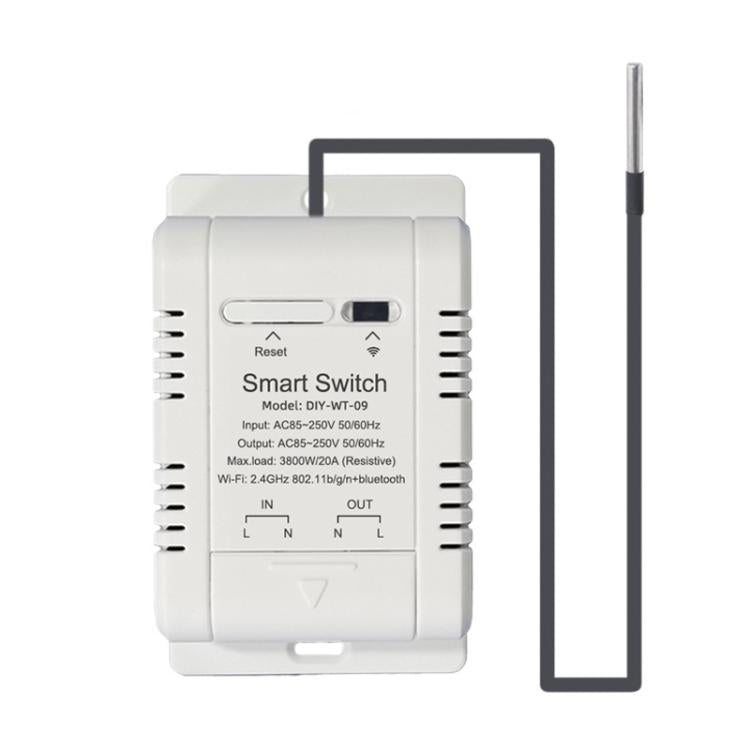 DIY-WT-09 20A Temperature Switch Smart Thermostat, Compatible With Google / Alexa / Yandex Alice / IFTTT
