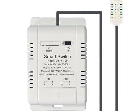 DIY-WT-09 20A Temperature Switch Smart Thermostat, Compatible With Google / Alexa / Yandex Alice / IFTTT