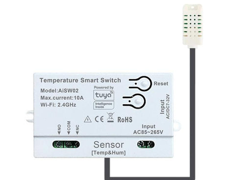 Graffiti WIFI Temperature Dry Contact Switch Module APP Remote Control Switch, Supports Google / Alexa Voice