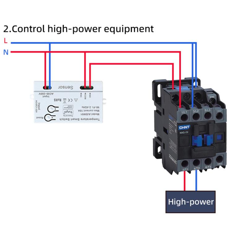 Graffiti WIFI Temperature Dry Contact Switch Module APP Remote Control Switch, Supports Google / Alexa Voice