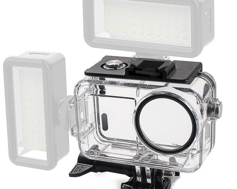 For DJI Action 5 Pro/4/3 Waterproof Diving Case with Buoyancy Float Stick Kit Includes Anti-Fog Inserts, Mounting Base