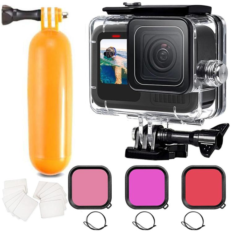 Waterproof Case Filter Dive Accessory Kit For GoPro HERO12 Black /11 Black /10 Black/9 Black, For GoPro HERO12 Black /11 Black