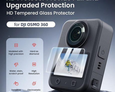 For DJI Osmo 360 Camera AMagisn HD Tempered Glass Screen Protector