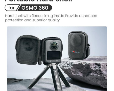 For DJI Osmo 360 Camera aMagisn Hard Shell Case Open-Access Charging Design
