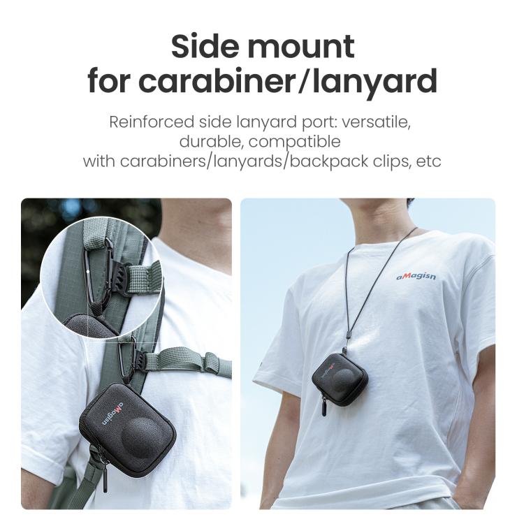 For DJI Osmo 360 Camera aMagisn Hard Shell Case Open-Access Charging Design