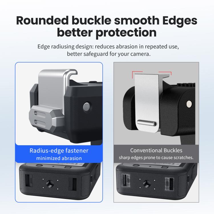 For DJI Osmo 360/Action 5 Pro/4/3 aMagisn Magnetic Quick-Release Adapter Plastic Snap-On Base