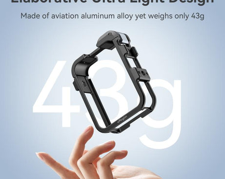 For DJI Osmo 360 AMagisn Quick-Release Metal Cage With Dual/Single Lens Caps Camera Mount Rig
