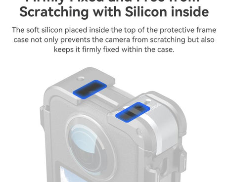 For DJI Osmo 360 AMagisn Quick-Release Metal Cage With Dual/Single Lens Caps Camera Mount Rig