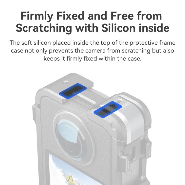 For DJI Osmo 360 AMagisn Quick-Release Metal Cage With Dual/Single Lens Caps Camera Mount Rig