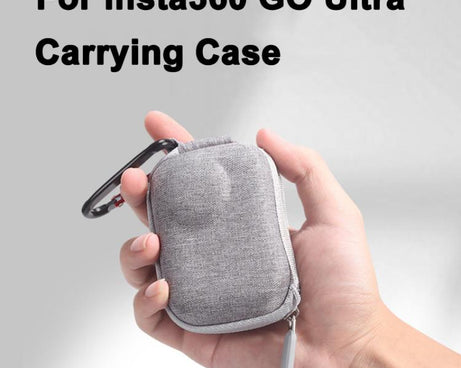 For Insta360 GO Ultra Carrying Case Shockproof EVA Portable Travel Storage Bag With Carabiner Clip