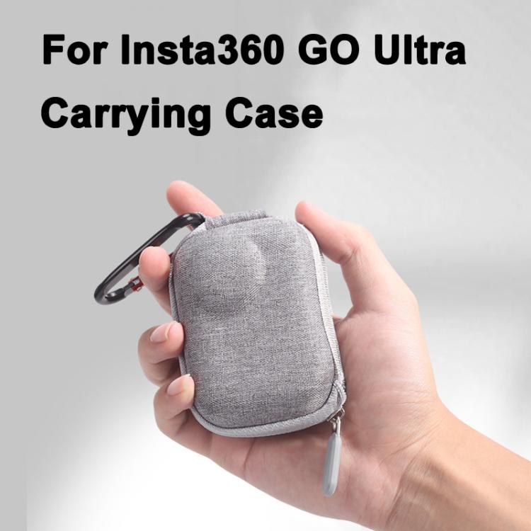 For Insta360 GO Ultra Carrying Case Shockproof EVA Portable Travel Storage Bag With Carabiner Clip