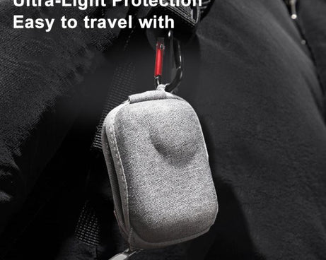 For Insta360 GO Ultra Carrying Case Shockproof EVA Portable Travel Storage Bag With Carabiner Clip