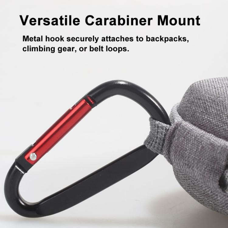 For Insta360 GO Ultra Carrying Case Shockproof EVA Portable Travel Storage Bag With Carabiner Clip