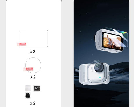 Screen Protector & Lens Film Kit Tempered Glass + Hydrogel HD Protection