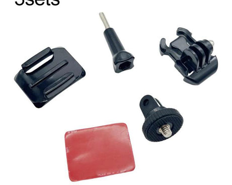 3sets 1/4 Screw Adapter Quick-Release Base Motorcycle Helmet Accessory Base