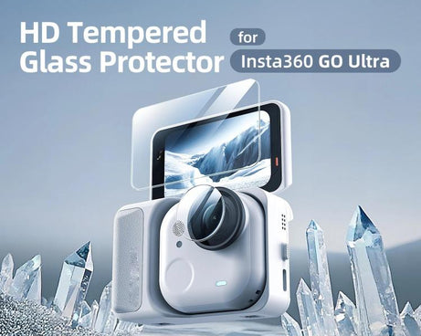 For Insta360 GO Ultra aMagisn Tempered Glass Screen Protector Camera Lens Film, 1 Set, 2 Sets