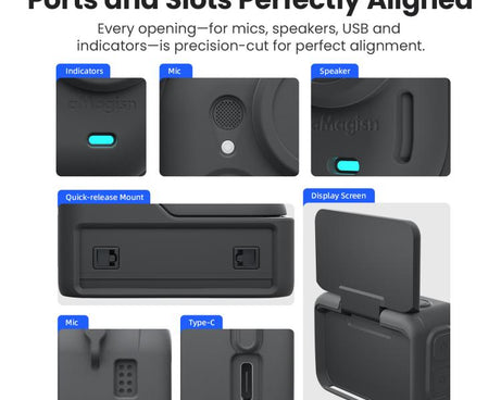 For Insta360 Go Ultra aMagisn Silicone Protective Case Kit All-round Protection Shell