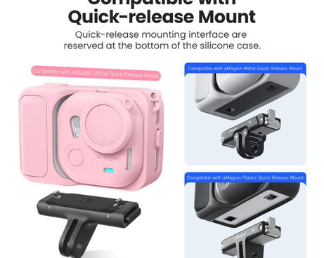 For Insta360 Go Ultra aMagisn Silicone Protective Case Kit All-round Protection Shell