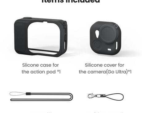 For Insta360 Go Ultra aMagisn Silicone Protective Case Kit All-round Protection Shell