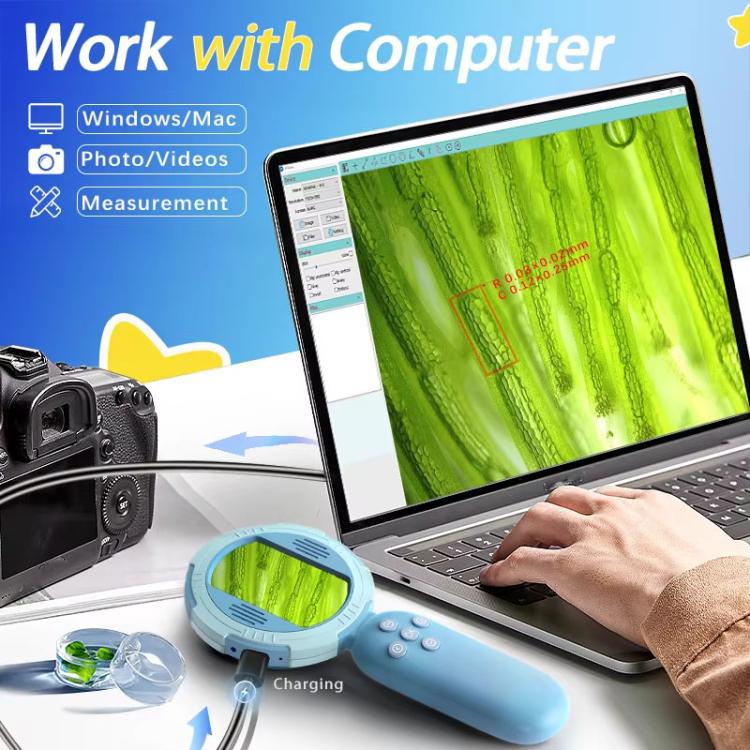 HM020-C Handheld Children Electronic Magnifier HD 2MP Digital Microscope