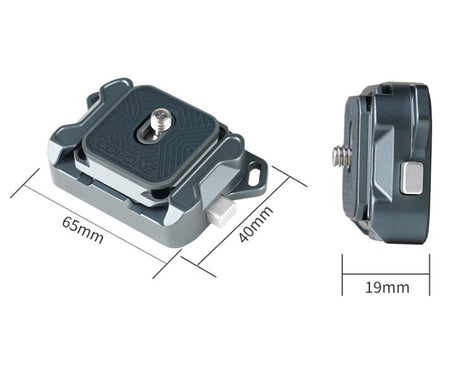 COBONE XQC-1 Camera Shoulder Strap Quick-Mount Clip Base Universal DSLR Tripod Head Adapter Base