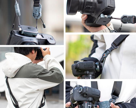 COBONE XQC-1 Camera Shoulder Strap Quick-Mount Clip Base Universal DSLR Tripod Head Adapter Base