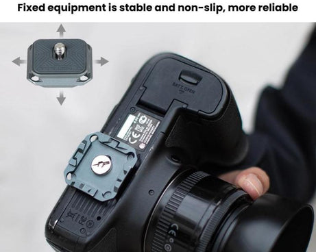 COBONE XQC-1 Camera Shoulder Strap Quick-Mount Clip Base Universal DSLR Tripod Head Adapter Base