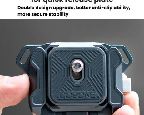 COBONE XQC-1 Camera Shoulder Strap Quick-Mount Clip Base Universal DSLR Tripod Head Adapter Base