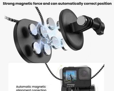Universal Action Camera Magnetic Lanyard Camera Neck-Mount Bracket