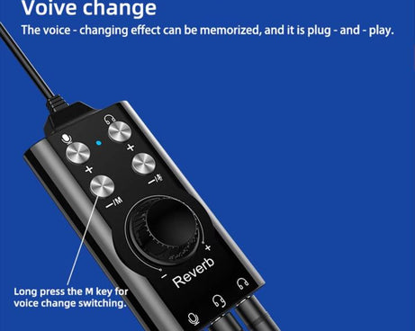 USB / Type-C To 3.5mm 7.1 Surround Sound Computer Voice Changer External Sound Card For Mobile Computer Streaming