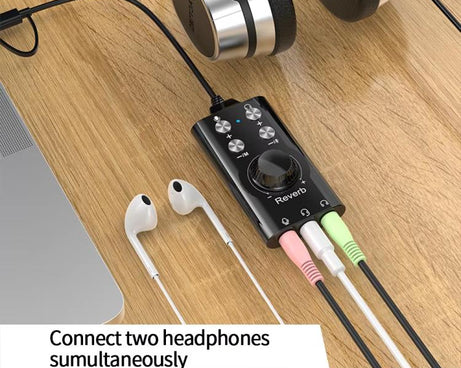 USB / Type-C To 3.5mm 7.1 Surround Sound Computer Voice Changer External Sound Card For Mobile Computer Streaming
