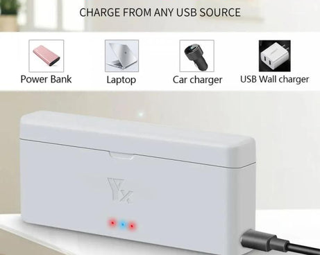 For Insta360 X4 YX 2-Slot Intelligent Charger Battery Charging Hub Storage Case