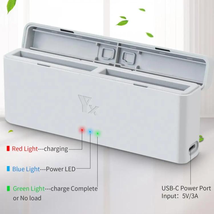 For Insta360 X4 YX 2-Slot Intelligent Charger Battery Charging Hub Storage Case