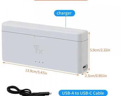 For Insta360 X4 YX 2-Slot Intelligent Charger Battery Charging Hub Storage Case