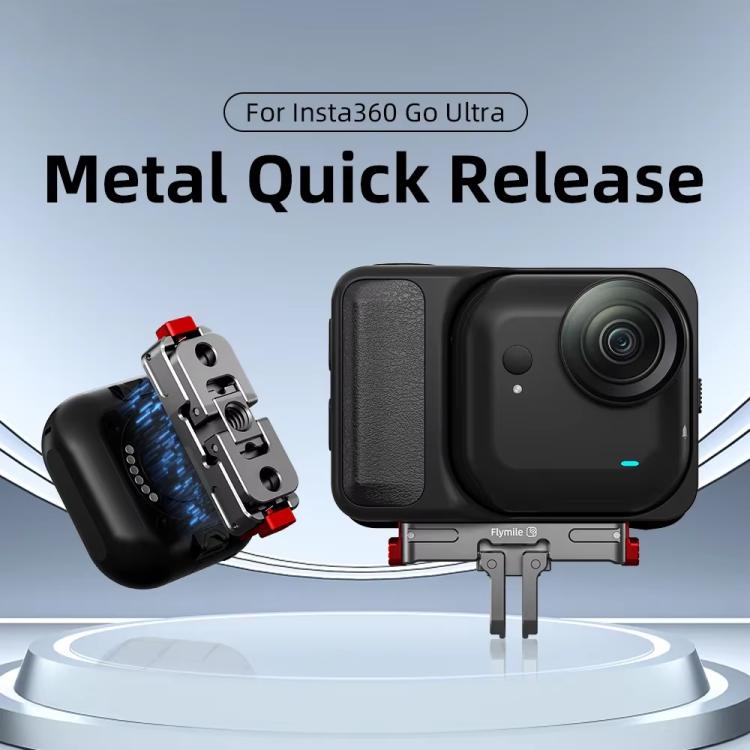 For Insta360 Go Ultra Flymile Magnetic Quick-Release Adapter Aluminum Alloy Mount Extension Accessory